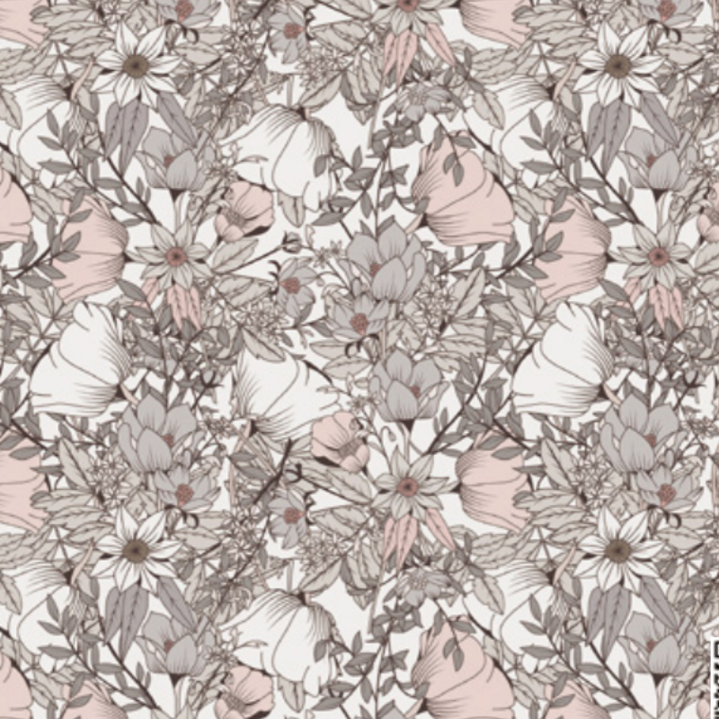 Golden Peach Blossom - Digital decorative plywood panel